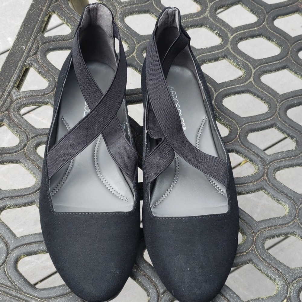 Aerosoles ladies 7.5 M black dressy shoes